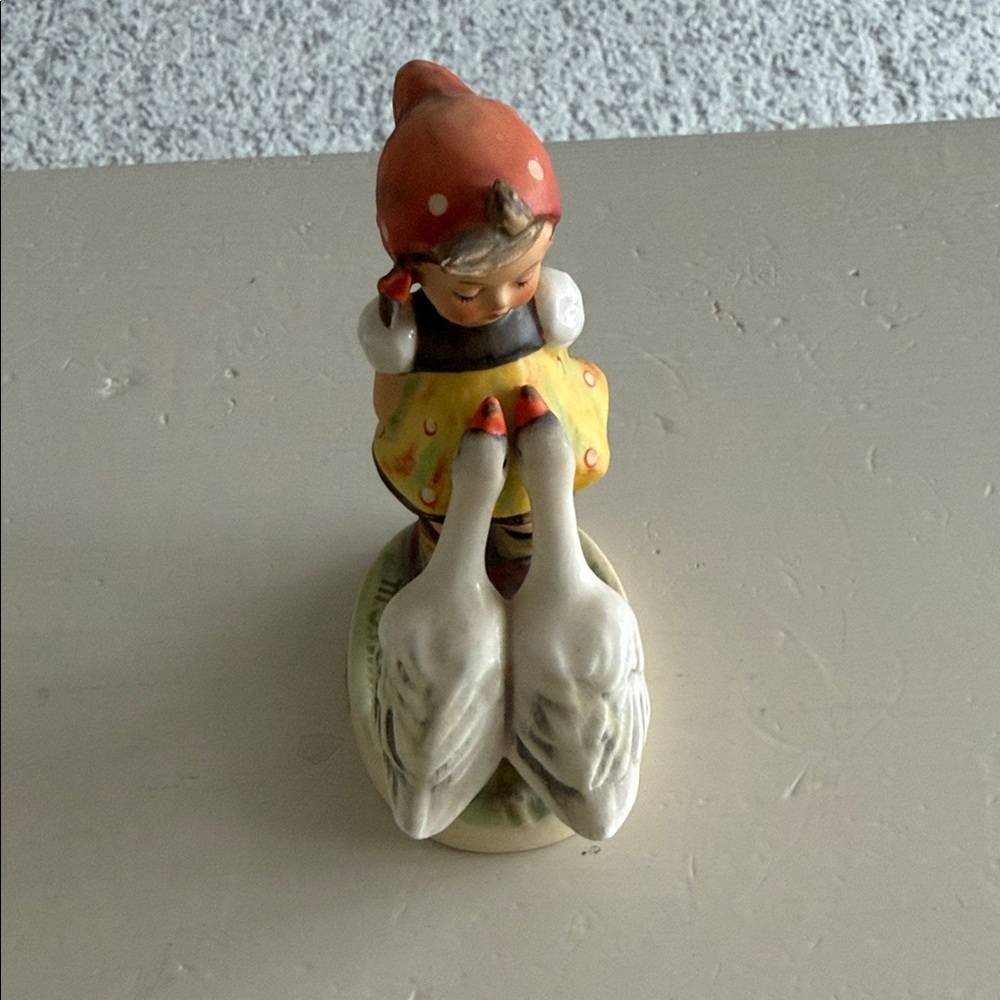 Hummel Charming Girl with Geese Figurine - Multicolor